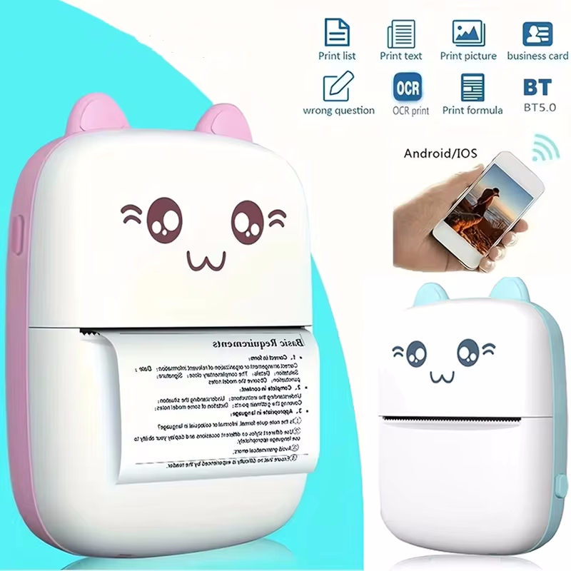 Mini Pocket Thermal Printer Paper Roll - طابعة حرارية صغيرة محمولة طباعة صور