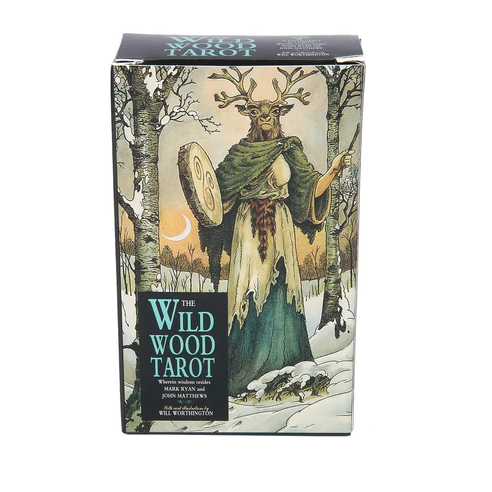 Tarot Deck With Guidebook - بطاقات التارو الخشبية البرية A 78