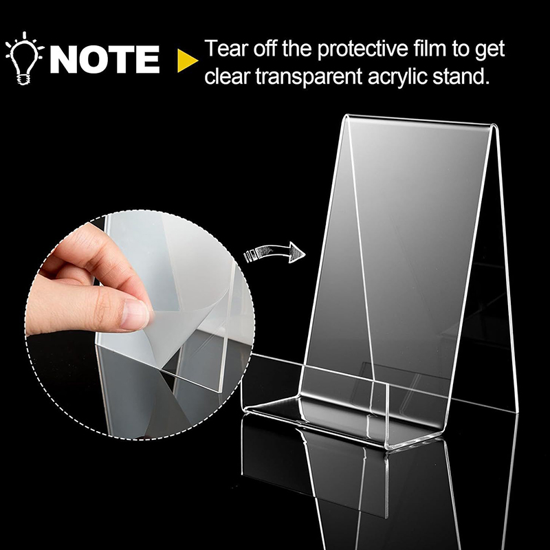 Clear Acrylic Book Stand Holder - حامل كتب كوميك من الأكريليك الشفاف،