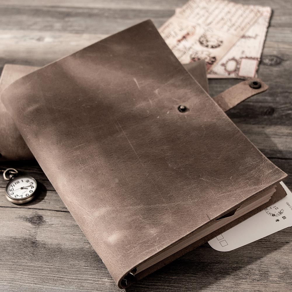 دفاتر يوميات كلاسيكية بحجم A5، - مراجعة Vintage Leather Journal Notebook وسعره