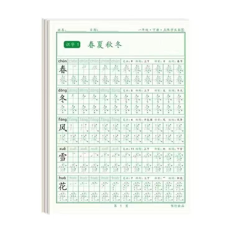 الشخصيات الصينية الخط هونغ كتا - مراجعة Chinese Calligraphy Practice Book وسعره