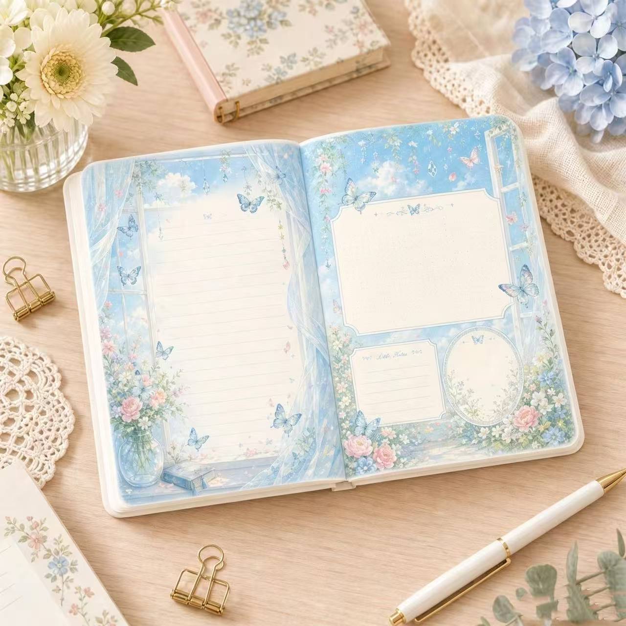 دفتر ملاحظات جلدي بتصميم فراشة - مراجعة Vintage Leather Journal Notebook وسعره