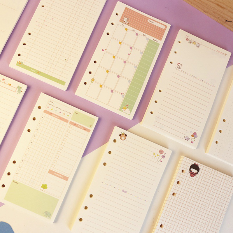 Kawayi A5 A6 دفتر أوراق فضفاضة - مراجعة A5 Spiral Dotted Grid Notebook وسعره