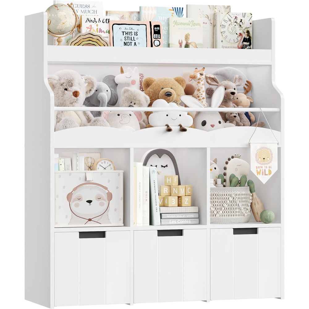 منظم تخزين ألعاب الأطفال مع رف - مراجعة Books وسعره