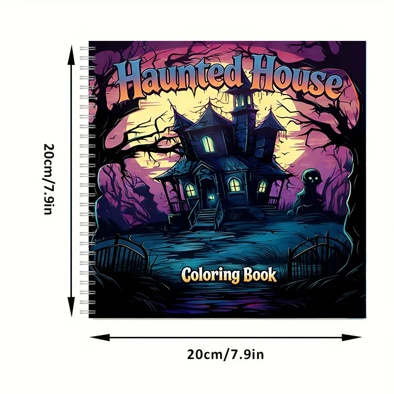 كتاب تلوين بيت الأشباح للبالغي - مراجعة Adult Coloring Book Stress Relief وسعره