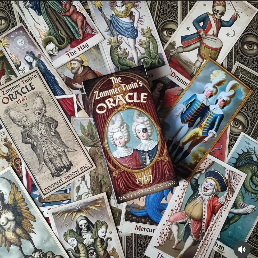 6*12 سم The Zammer Twins الإصد - مراجعة Tarot Deck With Guidebook وسعره