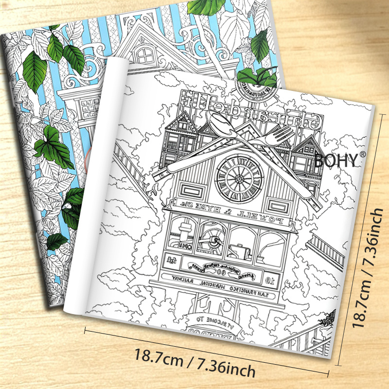 كتاب تلوين بثيمة السفر عبر الز - مراجعة Adult Coloring Book Stress Relief وسعره