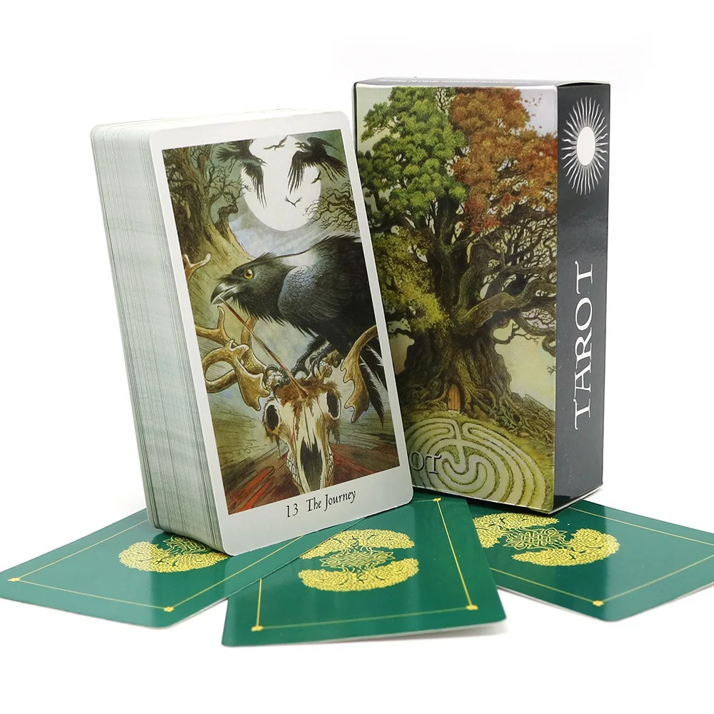 بطاقات التارو الخشبية البرية A - مراجعة Tarot Deck With Guidebook وسعره